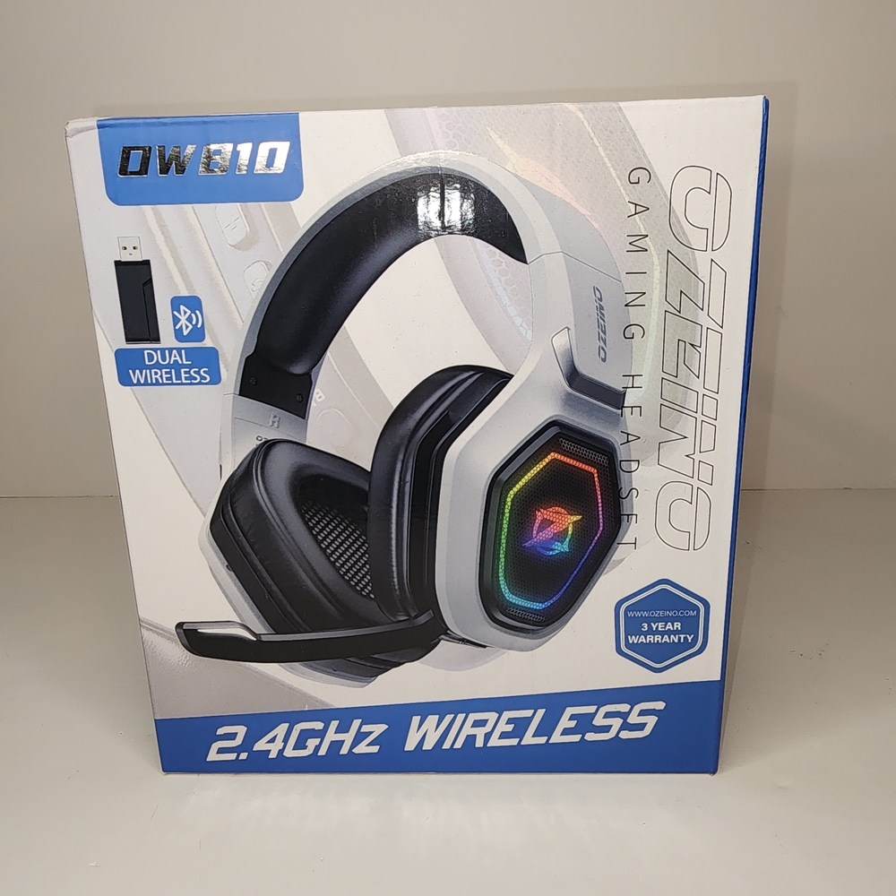Wireless Over-Ear Headphones - Black and White
